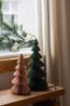 Christmas tree, paper, small, pink