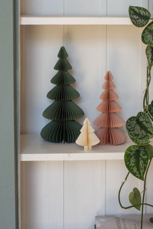Kerstboom uitvouwbaar, papier, donkergroen