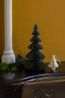 Weihnachtsanhänger Weihnachtsbaum, faltbar, Papier, elfenbeinweiss