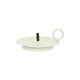 Candleholder, advent candle, white