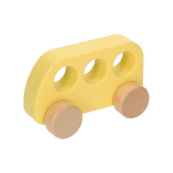 Bus, hout, geel