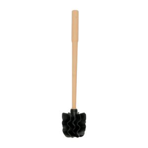 Brosse WC, silicone, hêtre