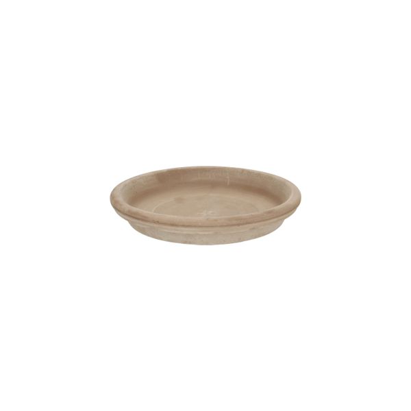 Grey, terracotta saucer, ø 19 cm 