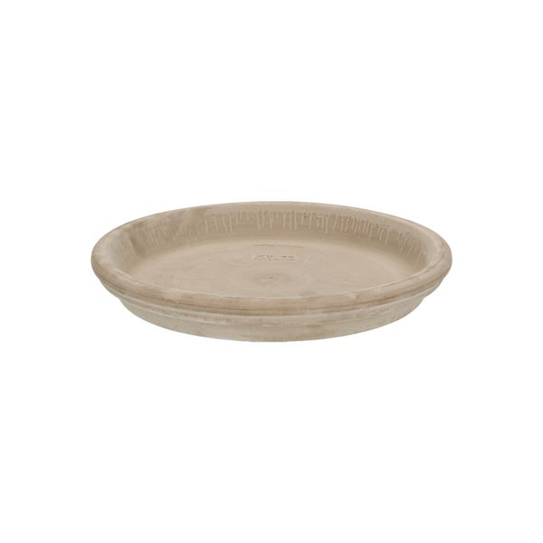 Grey, terracotta saucer, ø 25 cm