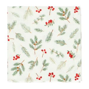 Tea towel Christmas winter garden, organic cotton, 50 x 70 cm