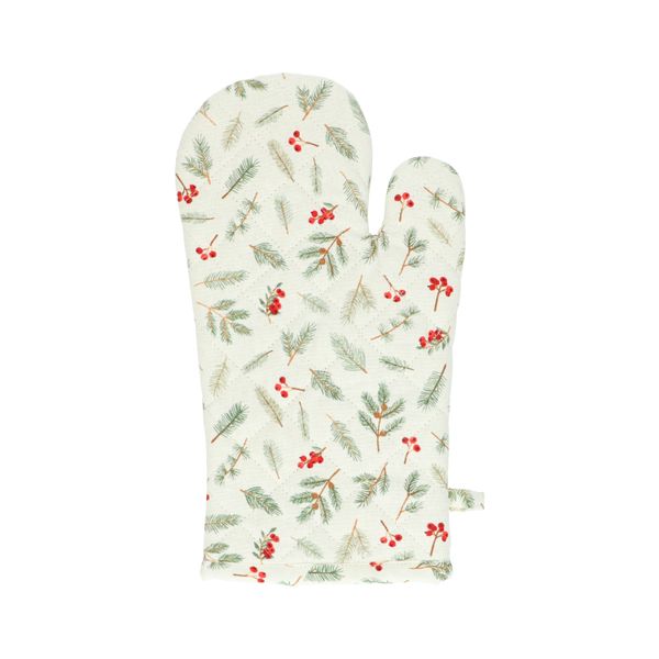 Oven glove Christmas, cotton, 32 x 14 cm