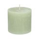 Green pillar candle, 10 x 9 cm