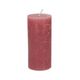 Dark pink pillar candle, 7 x 15 cm