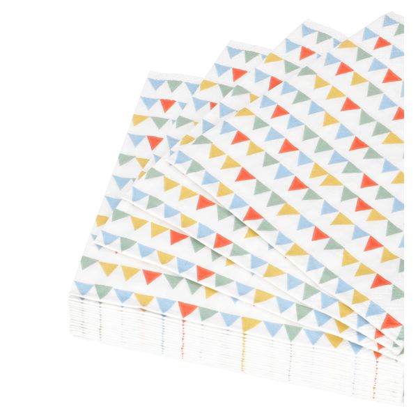Servetten, papier, vlaggetjes, 25 x 25 cm, 20 stuks Servetten, papier, vlaggetjes, 25 x 25 cm, 20 stuks