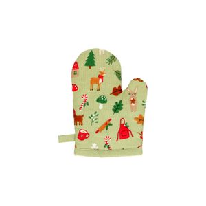 Kinderofenhandschuh Weihnachten, Bio-Baumwolle