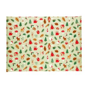 Placemat, bio-katoen, huisje/bos 35 x 50 cm