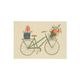 Card, bicycle, flowers and presents