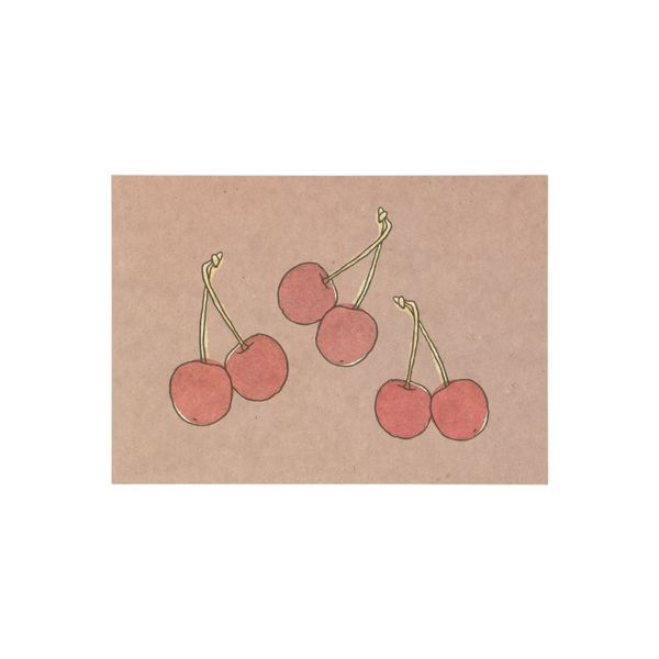 Card, cherries