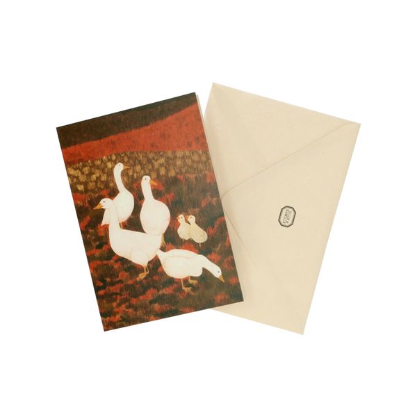 Card, World Animal Protection, geese on land