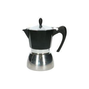 Espressokocher, 6 Tassen, Aluminium, rostfreier Stahl