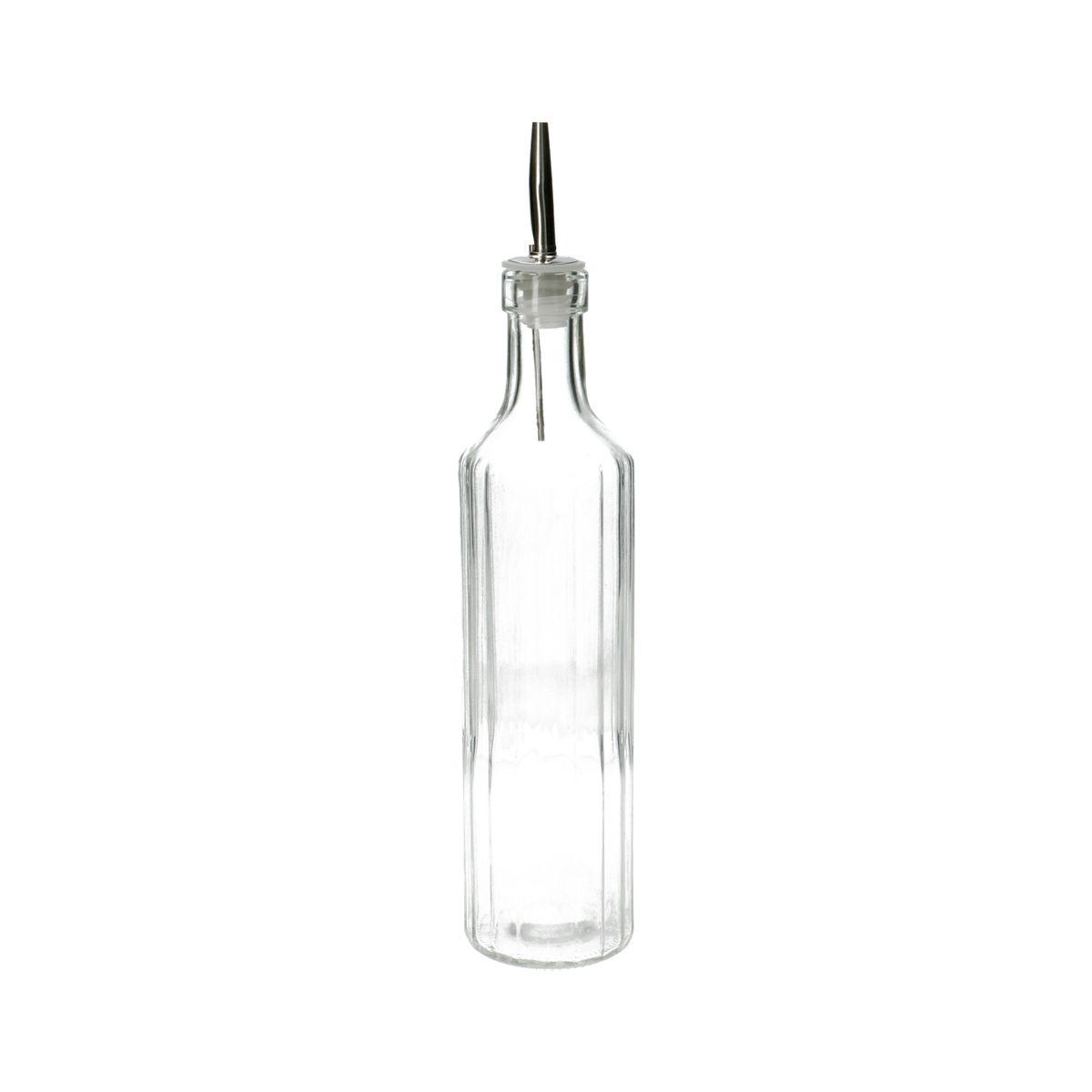 Ölflasche, geriffeltes Glas, 500 ml
