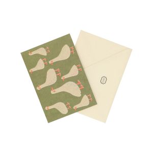 Card with envelope, geese