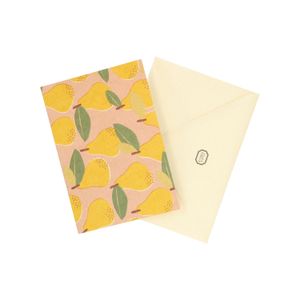 Carte avec enveloppe, poires