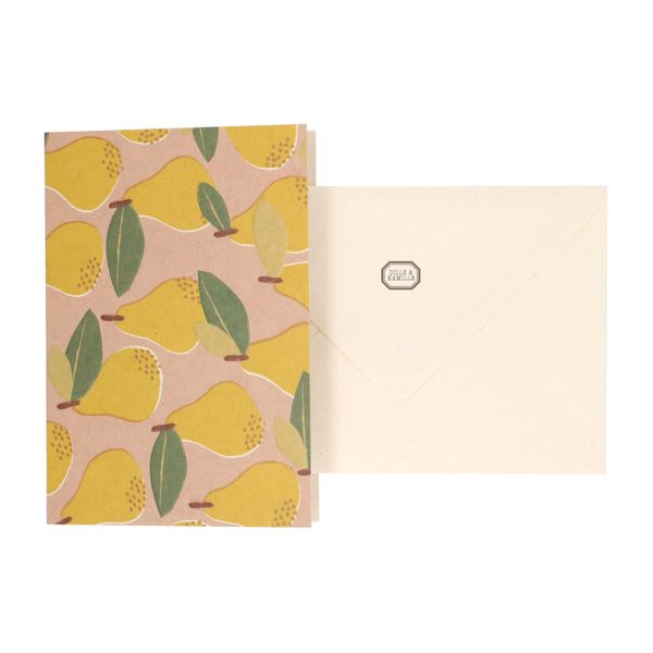 Kaart met envelop, peren