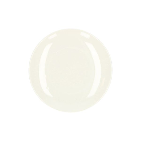 Kuchenteller, organisch, Porzellan, weiß, Ø 16 cm 