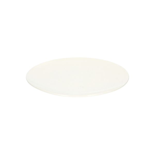 White, organically-shaped, porcelain breakfast plate, Ø 20 cm