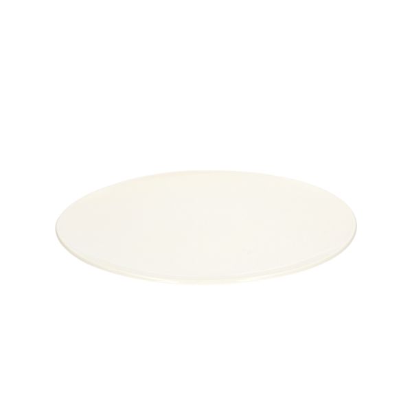 Dinerbord, organisch, porselein, wit, Ø 27 cm