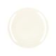 White, organically-shaped, porcelain dinner plate, Ø 27 cm