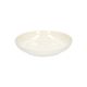 White, organically-shaped, porcelain soup plate, Ø 23 cm