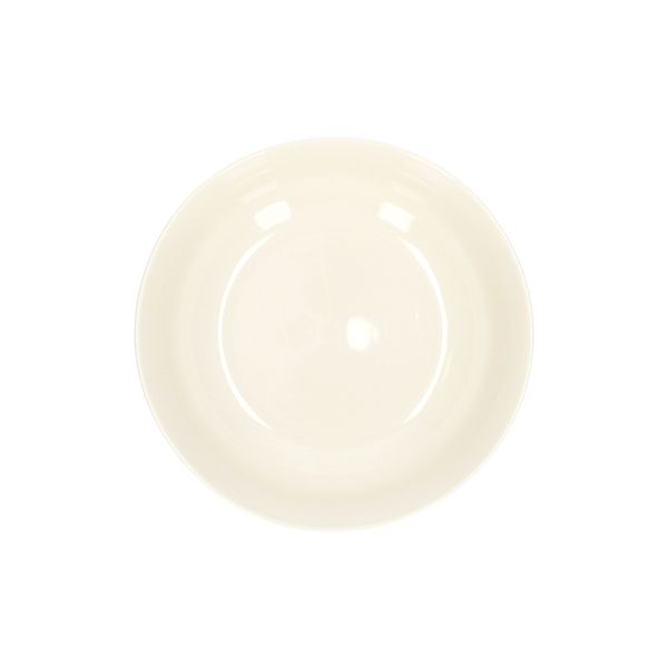 White, porcelain, organically-shaped dish, Ø 22 cm x 7 cm