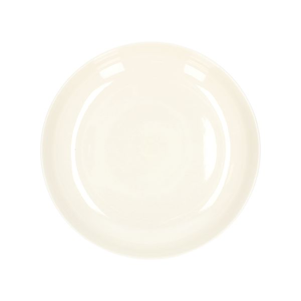 White, organically-shaped, porcelain dish, Ø 28 cm x 5,5 cm