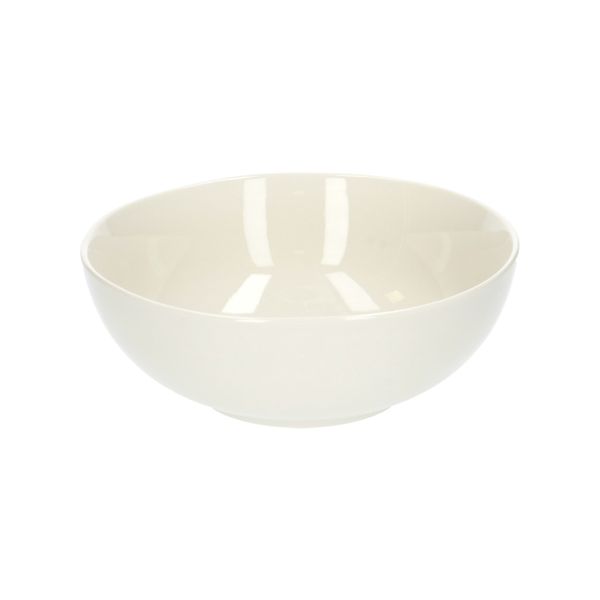 Kom, organisch, porselein, wit,Ø 17 cm
