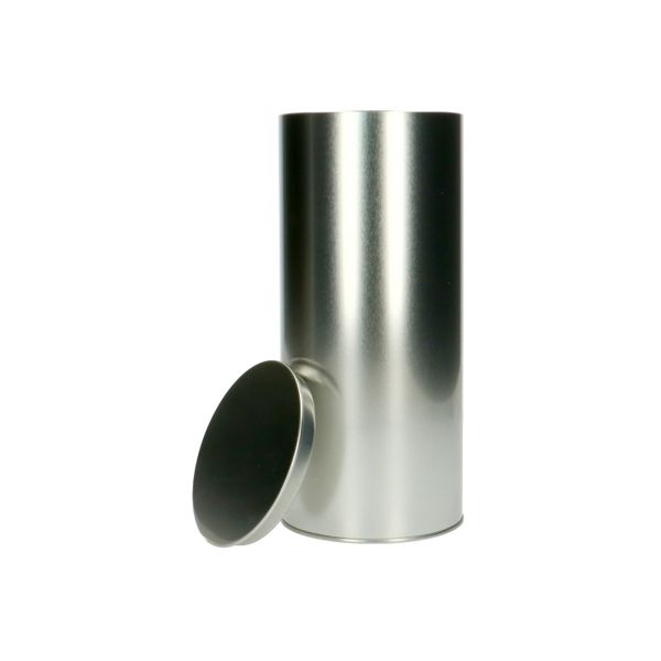 Blik voor beschuit, tin, luchtdicht, 10,8 cm x 24 cm