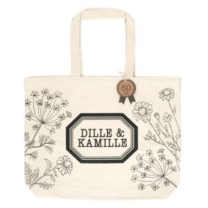 Big, recycled cotton Dille & Kamille bag, 40 x 50 x 10 cm