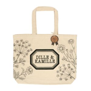 Big, recycled cotton Dille & Kamille bag, 40 x 50 x 10 cm