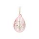 Pink glass Easter egg ornament 