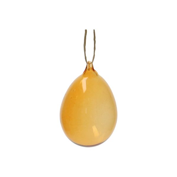 Single-colour, glass Easter egg ornament set