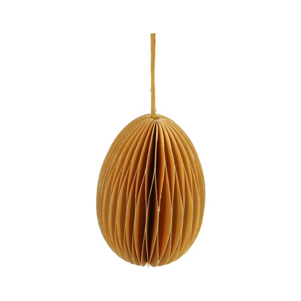 Osteranhänger Ei, Papier, gelb