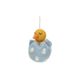 Blue felt, chick-shaped Easter ornament 