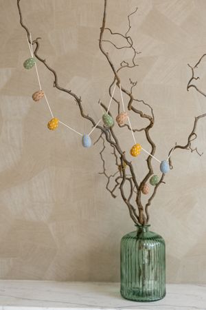 Felt egg garland