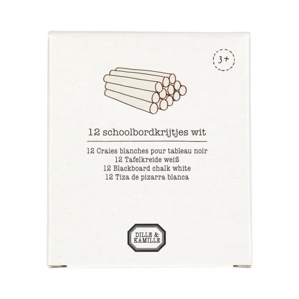 Craies pour tableau, 12 pièces, blanc Craies pour tableau, 12 pièces, blanc