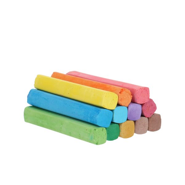 12 coloured blackboard chalks