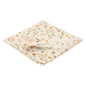 Napkin, GOTS organic cotton, wildflowers, 40 x 40 cm Napkin, GOTS organic cotton, wildflowers, 40 x 40 cm