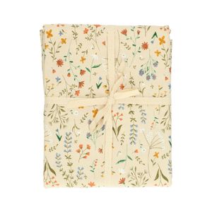 Organic cotton tablecloth with wildflower motif, Ø 180 cm