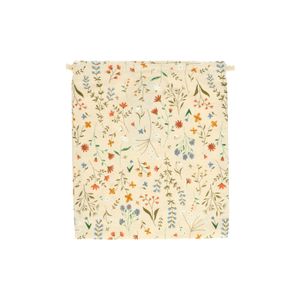 Organic cotton gift bag with a wildflower motif, 24 x 29 cm