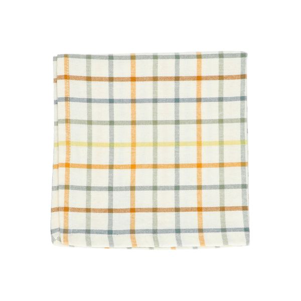 Napkin, GOTS organic cotton, checkered, 40 x 40 cm