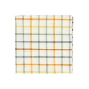 Organic cotton tea towel with a bright check, 50 x 70 cm