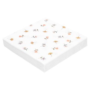 Napkins, paper, flowers, 33 x 33 cm, pack of 20