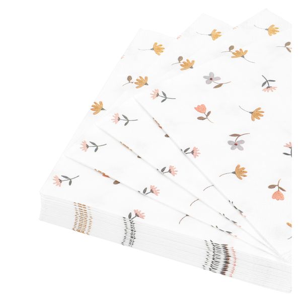 Servetten, papier, bloemen, 33 x 33 cm, 20 stuks Servetten, papier, bloemen, 33 x 33 cm, 20 stuks