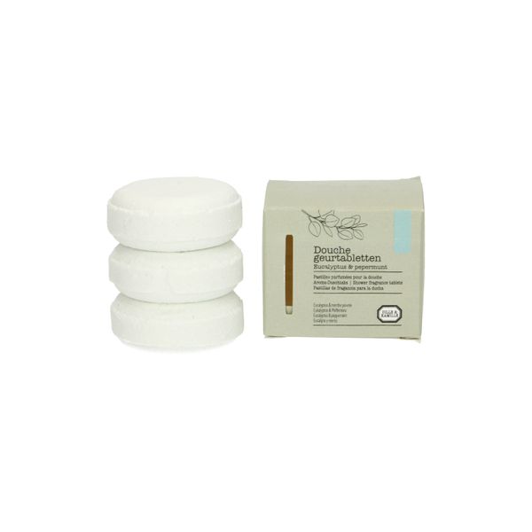 Showersteamers, eucalyptus & pepermunt, doosje met 3 stuks