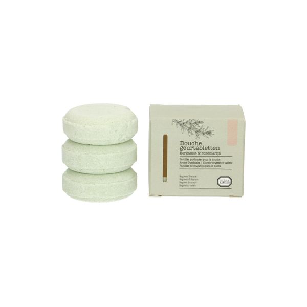 Box of 3 bergamot & rosemary shower steamer tabs